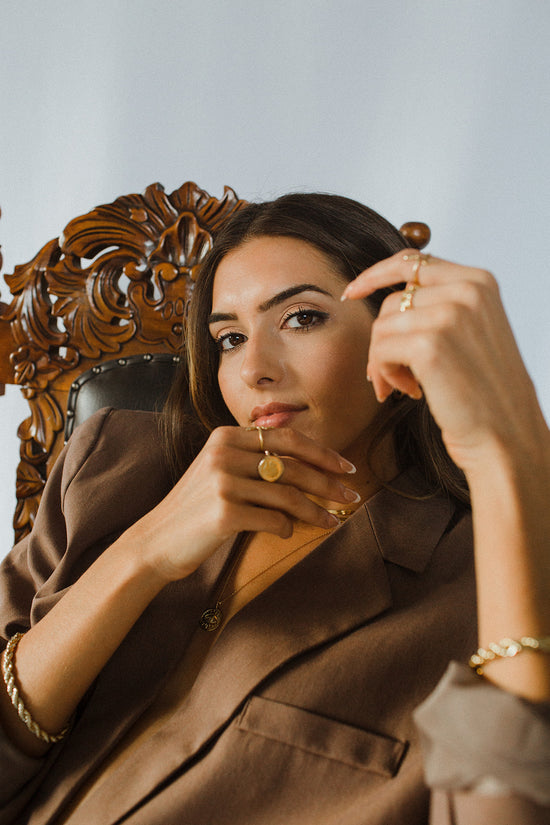Gold Coin Ring